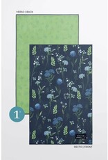 Solem Linges à vaisselle  - Inspiration Fleurie (Bleu)