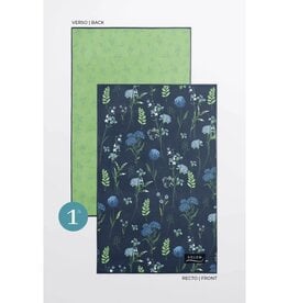 Solem Linges à vaisselle  - Inspiration Fleurie (Bleu)