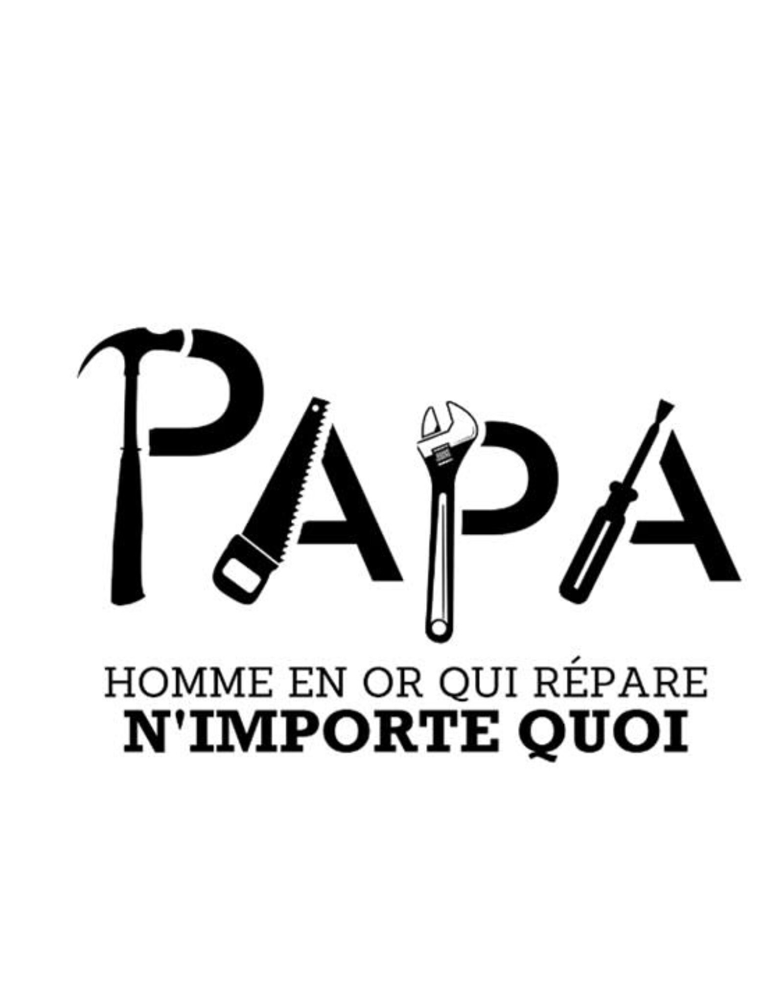 La maison du bar Verre thermos Tumbler Noir - Papa