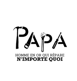 La maison du bar Verre thermos Tumbler Noir - Papa