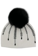 Tuque + brillant noir - Blanche