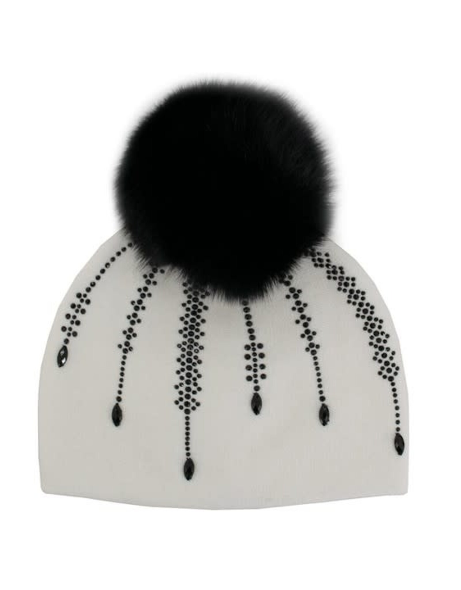 Tuque + brillant noir - Blanche