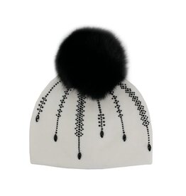 Tuque + brillant noir - Blanche