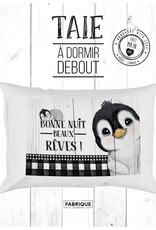 Fabrique Champêtre Taie d'oreiller Beaux rêves (pingouin)