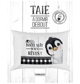 Fabrique Champêtre Taie d'oreiller Beaux rêves (pingouin)