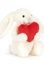 Jellycat Lapin + coeur rouge