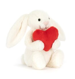 Jellycat Lapin + coeur rouge