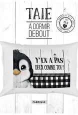 Fabrique Champêtre Taie d'oreiller - Y'en a pas 2 comme toi ( pingouin )