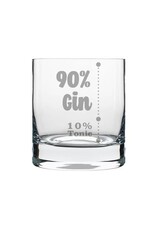 La maison du bar Verre whisky  - 90% gin  10% tonic