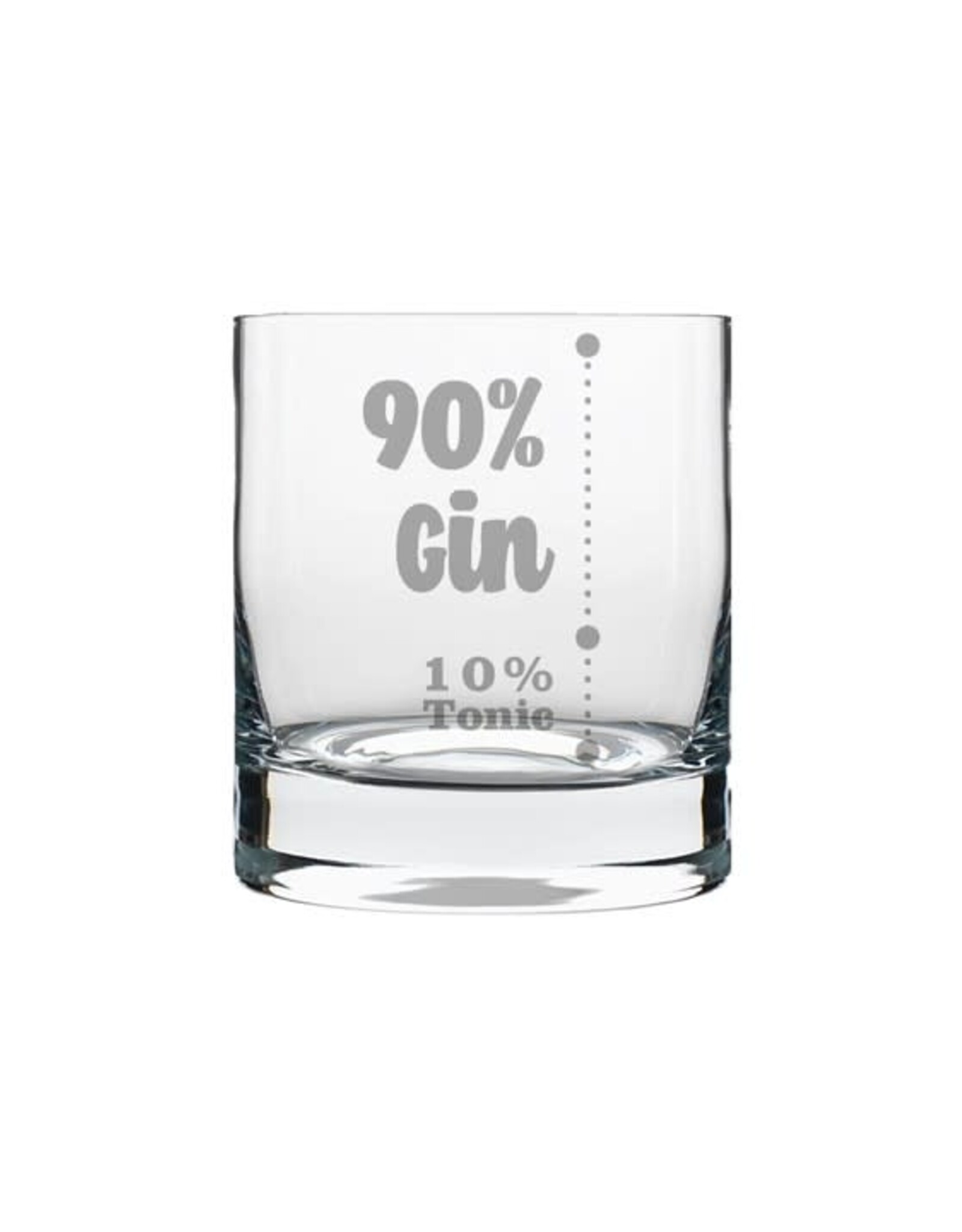 La maison du bar Verre whisky  - 90% gin  10% tonic