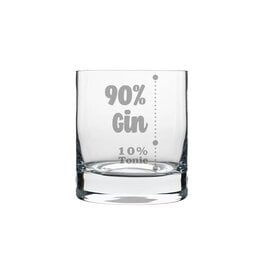 La maison du bar Verre whisky  - 90% gin  10% tonic