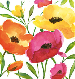 Serv. Table - Aquarel poppy
