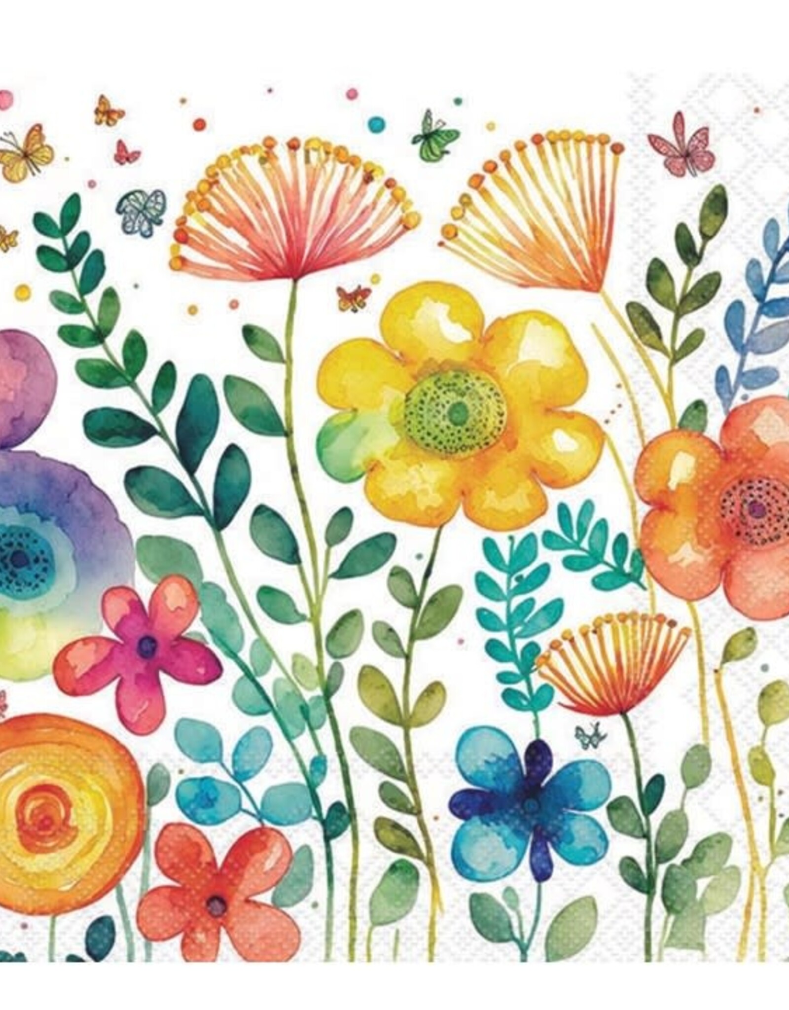 Serv. Table Fleurs Vibrant