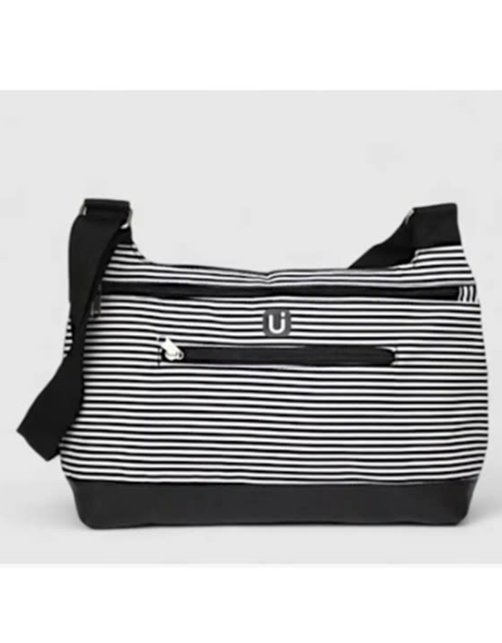 Sac à lunch ligné blanc & noir