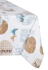 Nappe vinyle Poules  60'' Ronde