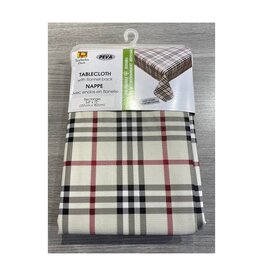 Nappe vinyle Tartan 60" ronde