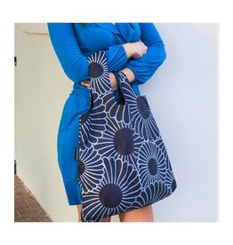 Sac magasinage - Fleurs Bleues