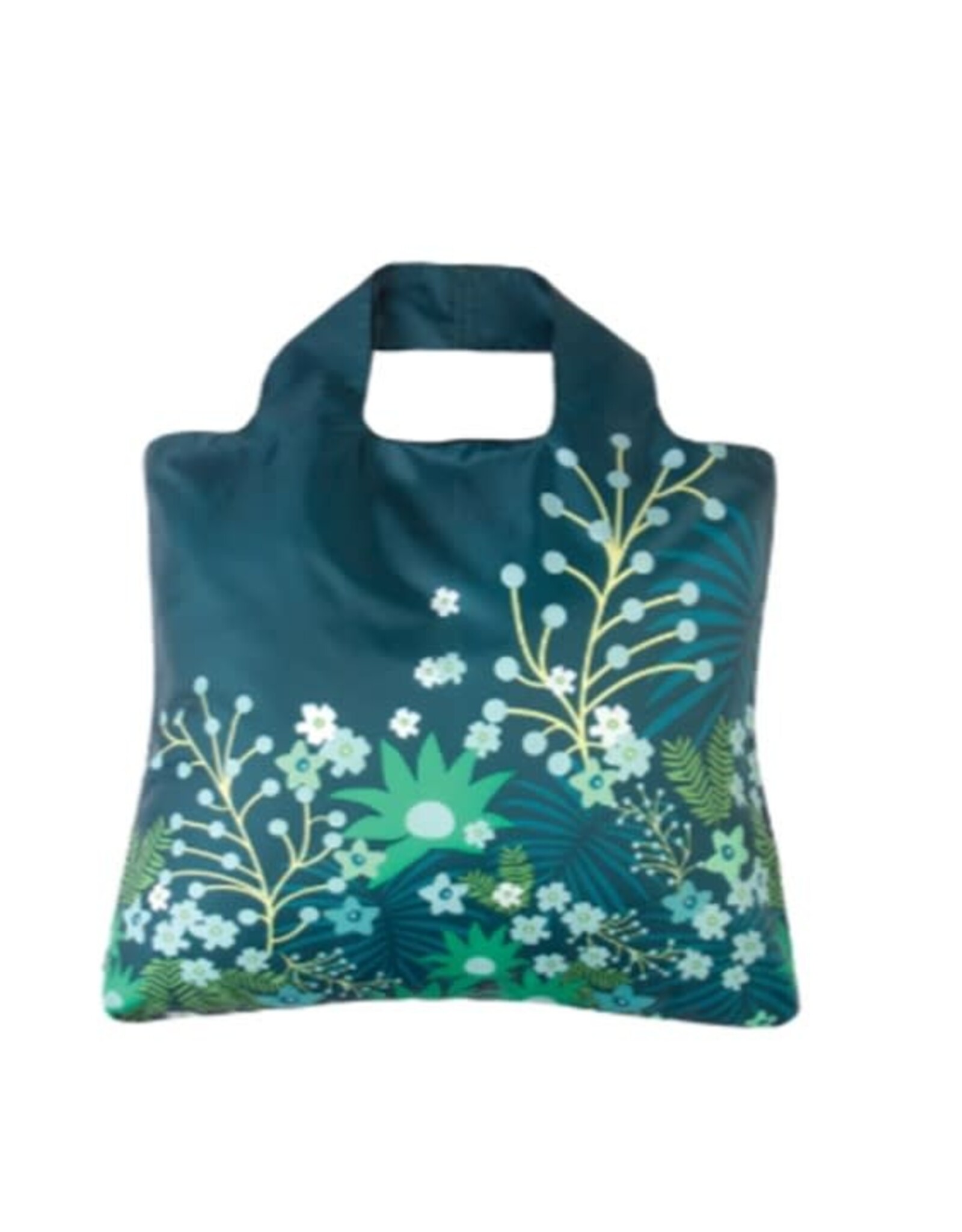Sac magasinage - Fleurs Aqua