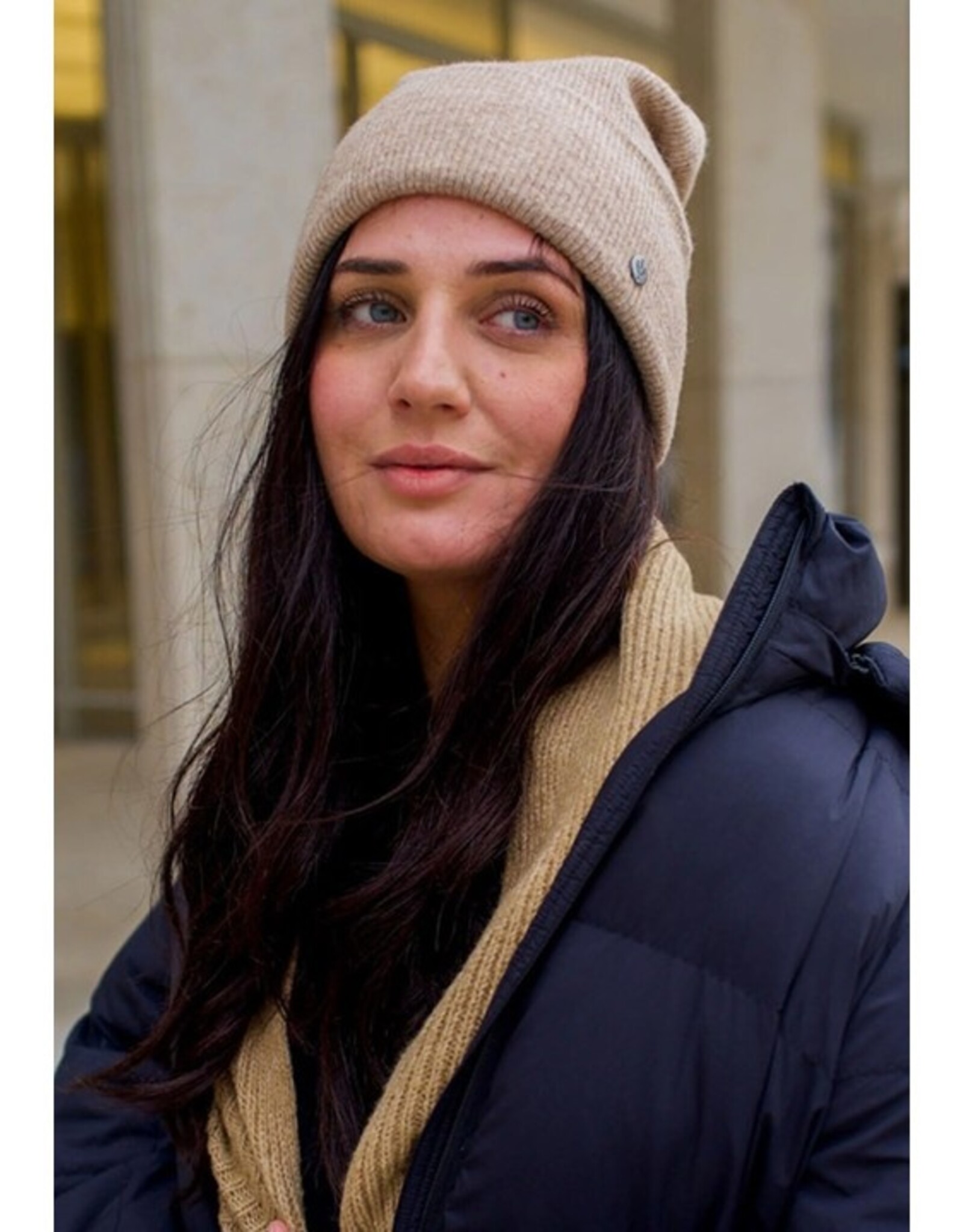 Fraas Tuque tricot - Camel