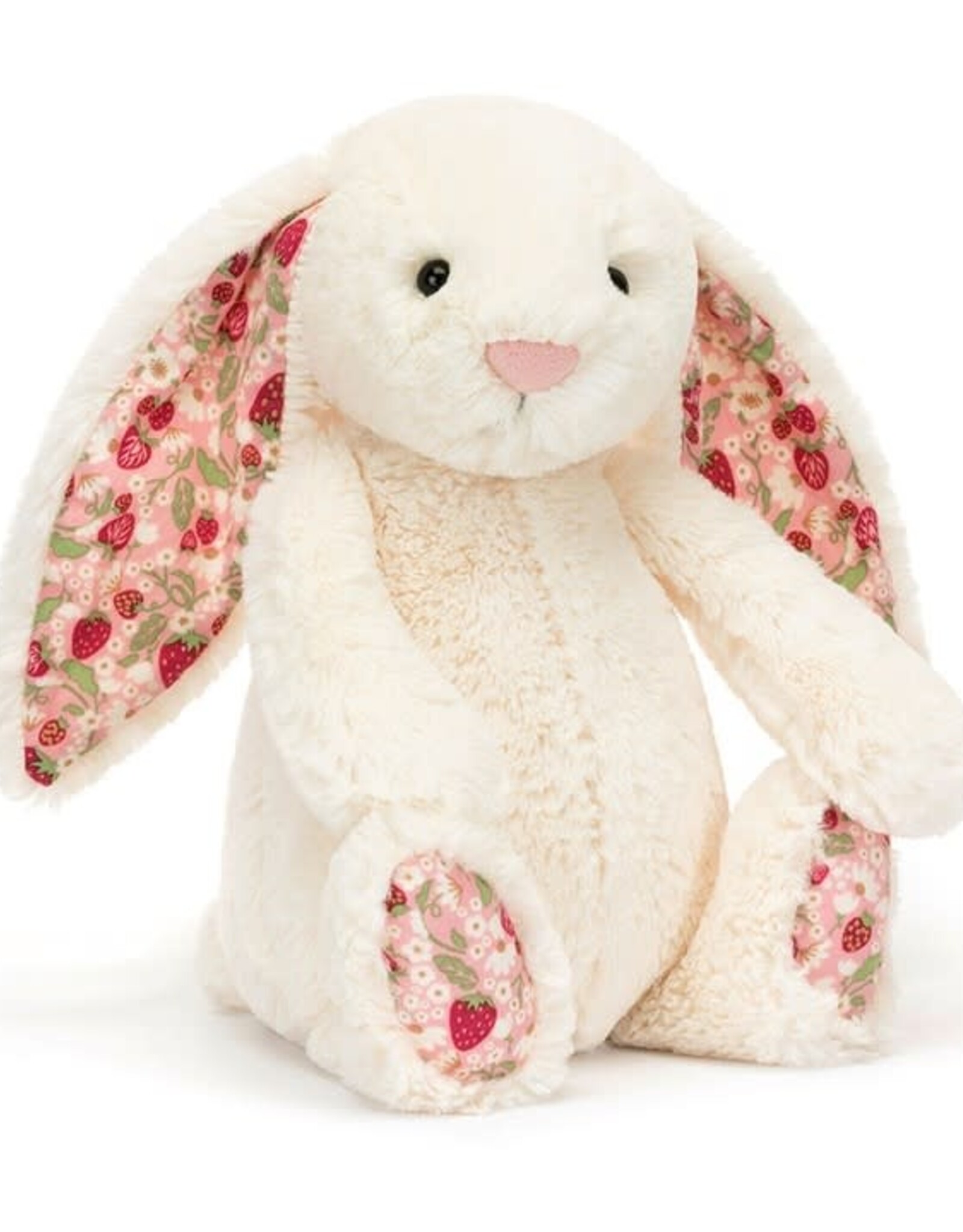 Jellycat Lapine Moy.  crème Blossom-Fraise