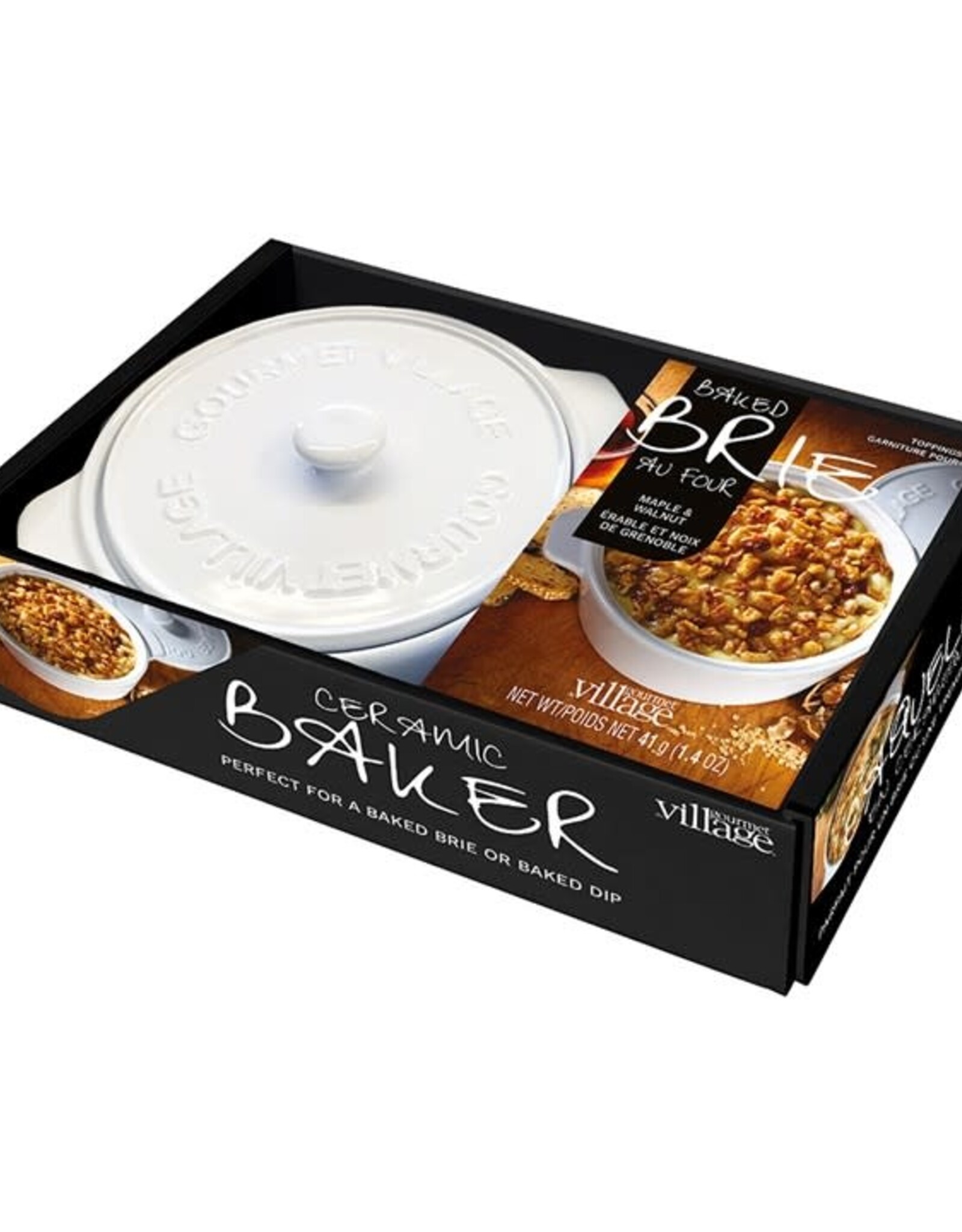 Gourmet du Village Ensemble cadeau brie - Blanc