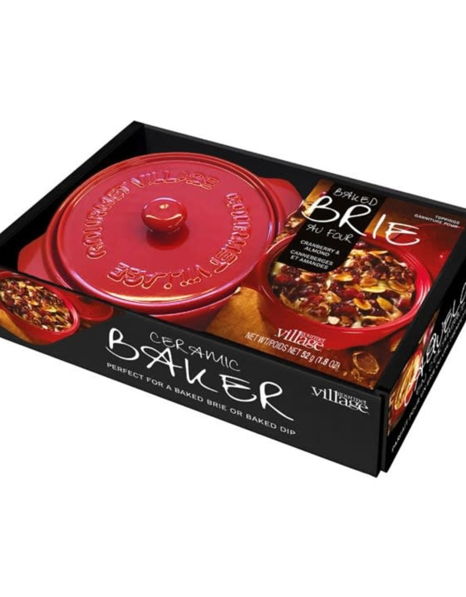 Gourmet du Village Ensemble cadeau brie - Rouge
