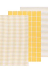 3 linges à vaisselle - Jaune