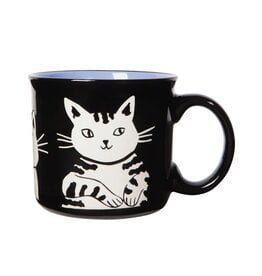 Tasse Noir - Chat Meow