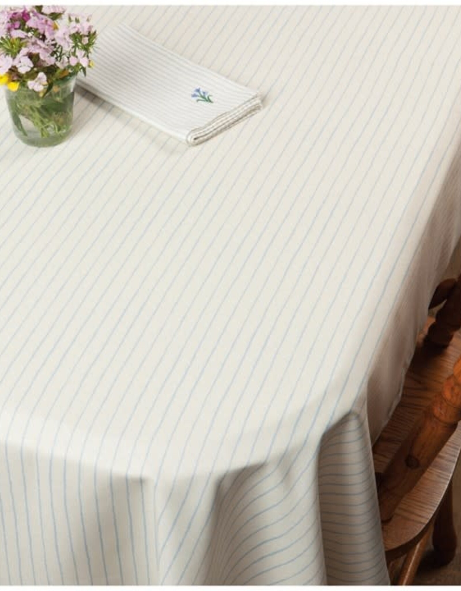 Nappe Rayures bleu - 60 x 90"