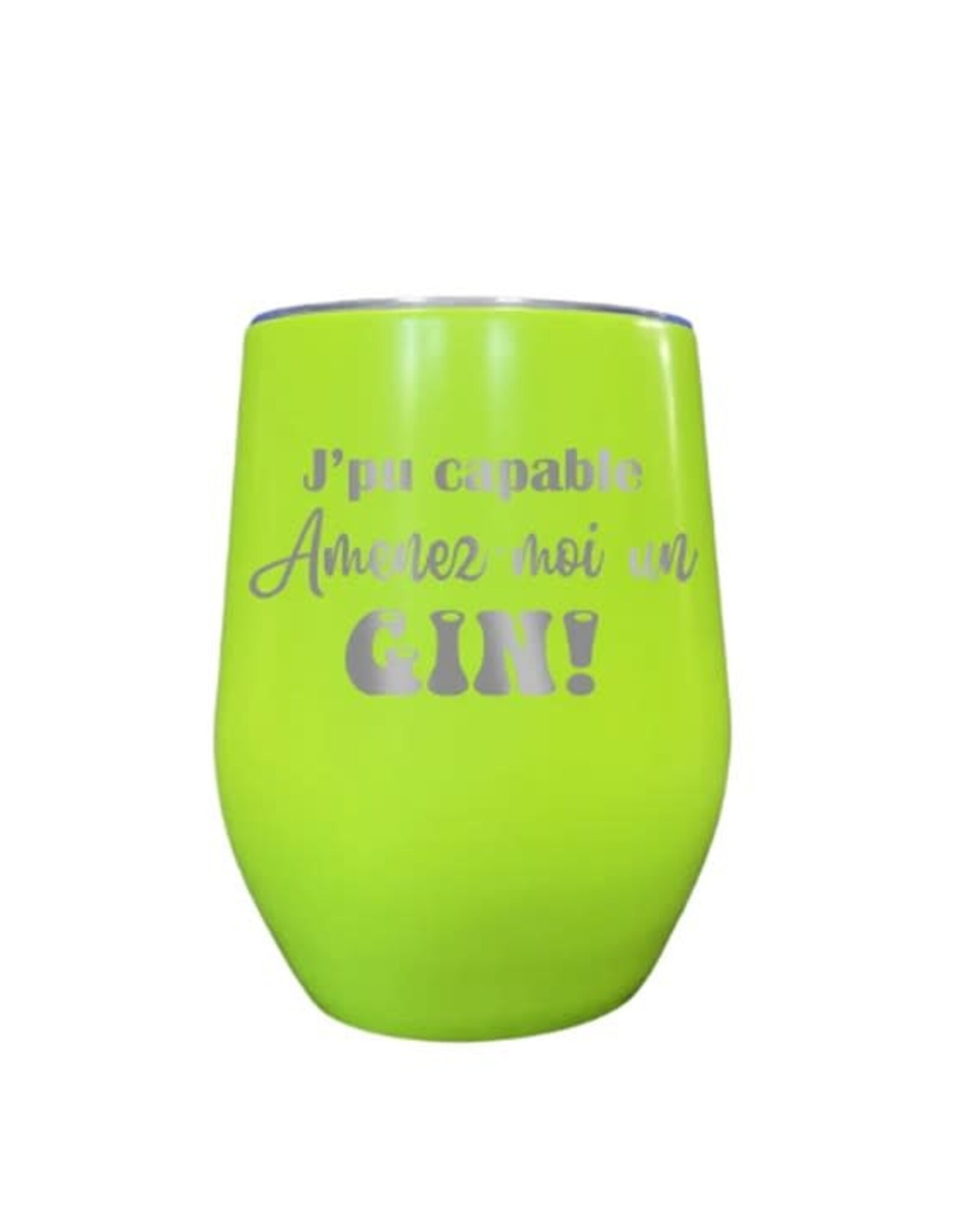 La maison du bar Verre iso - Pu capable amenez du Gin - Vert