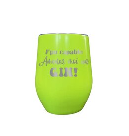 La maison du bar Verre iso - Pu capable amenez du Gin - Vert
