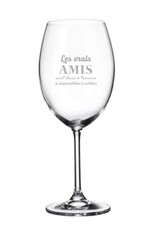 La maison du bar Verre à vin - Les vrais amis