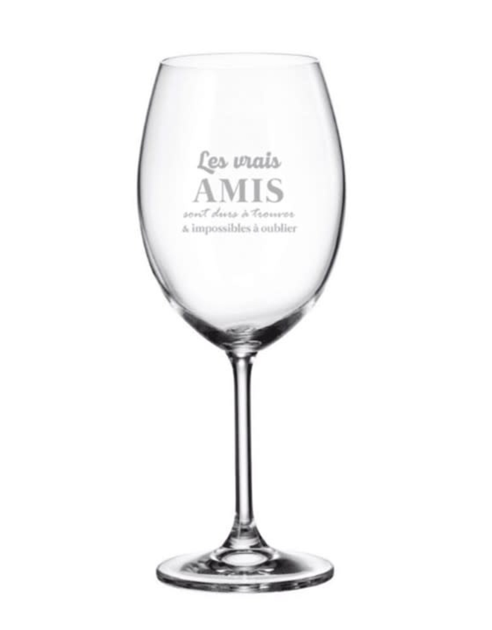 La maison du bar Verre à vin - Les vrais amis