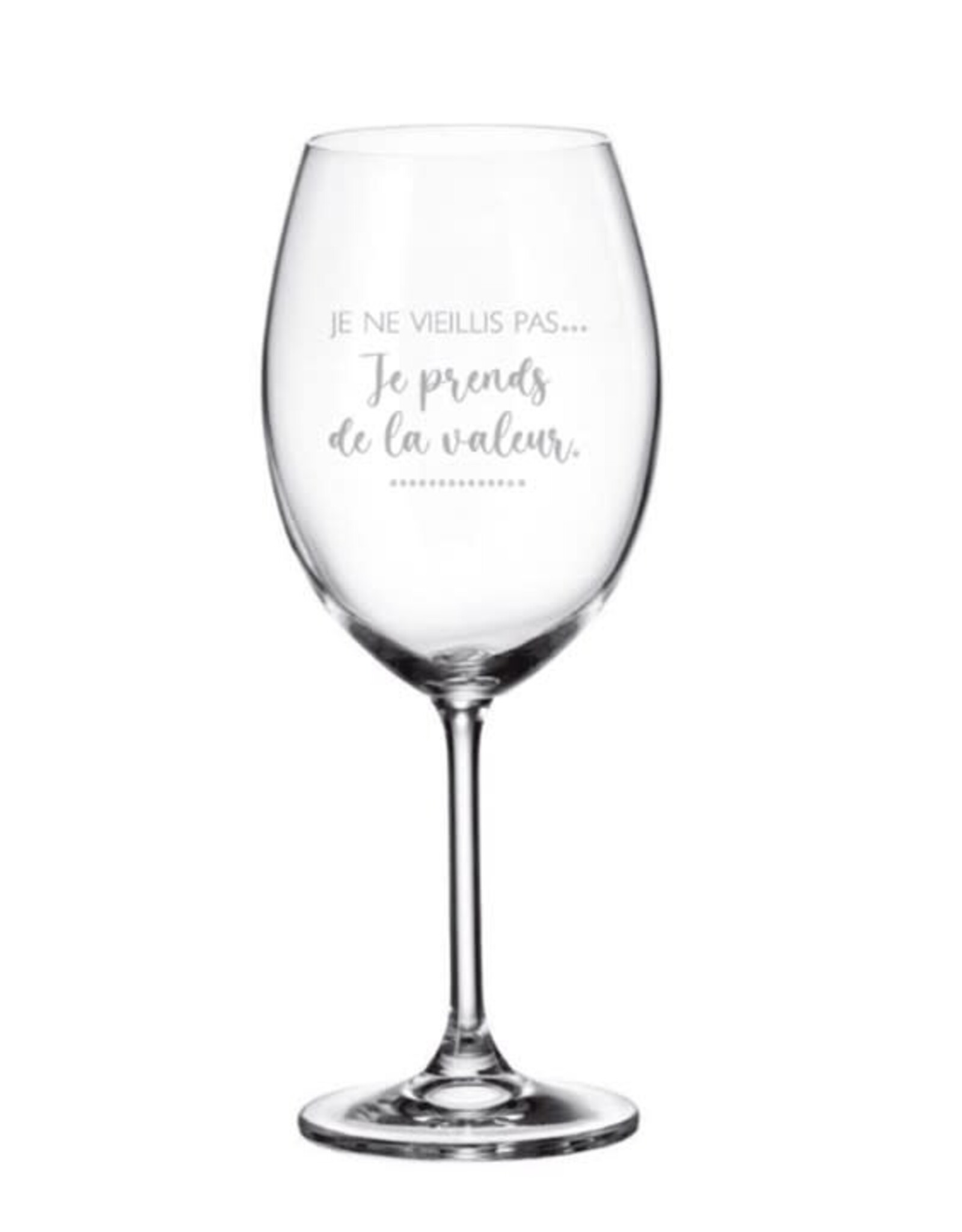 La maison du bar Verre à vin -  Je ne vieillis pas ...