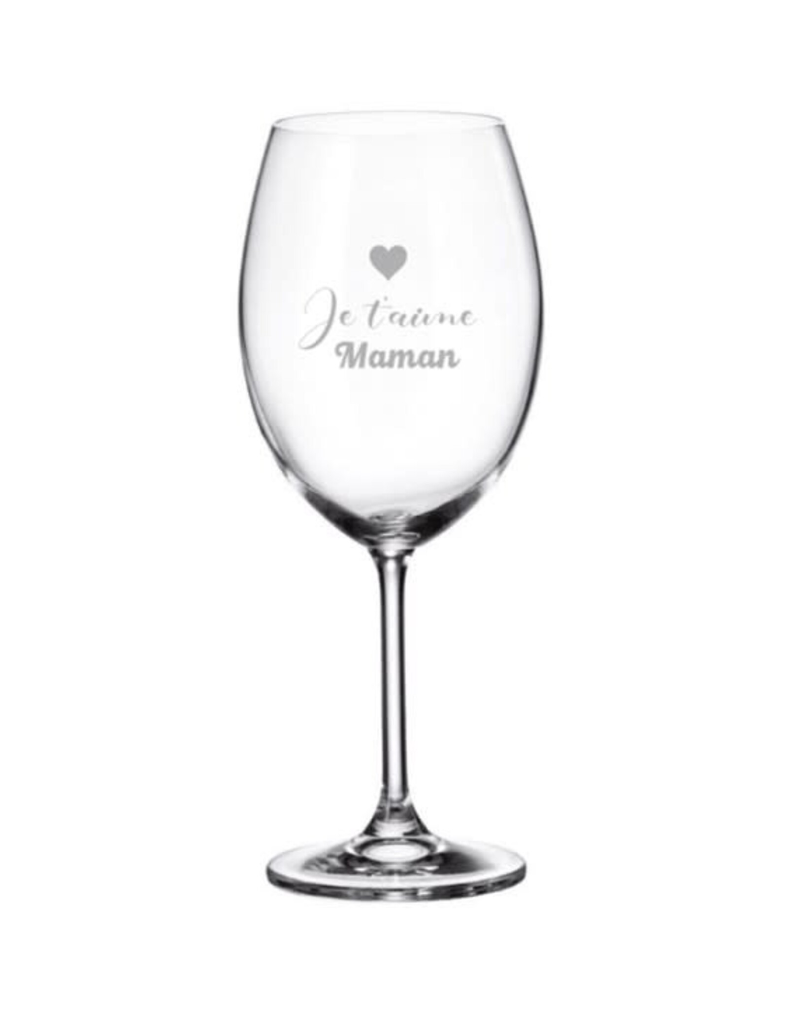 La maison du bar Verre à vin - Je t'aime Maman