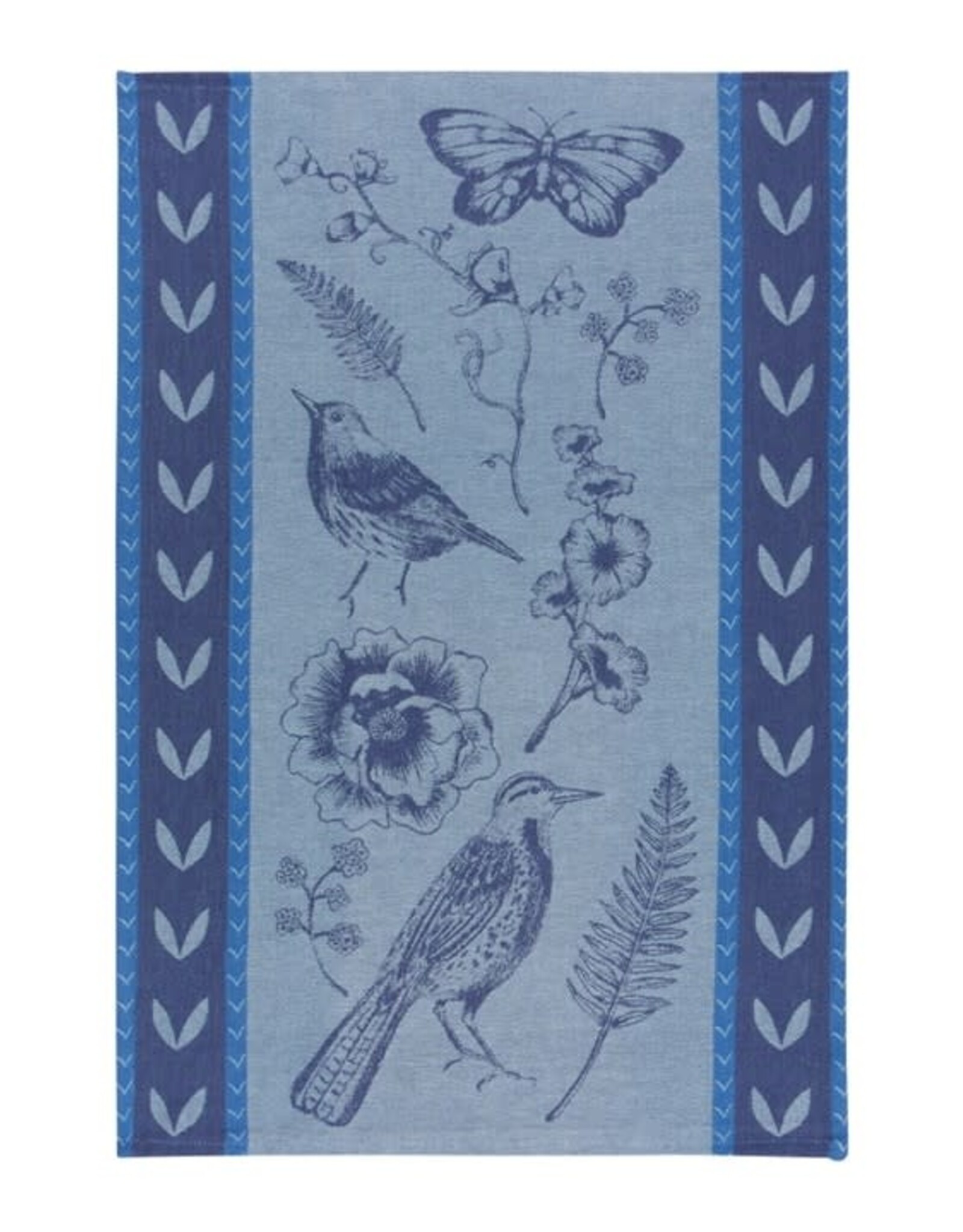 Linge Vaisselle Jacquard - Oiseau Bleu