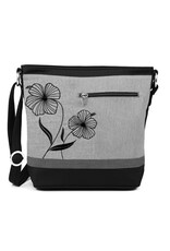 Jak's Petit sac Fleuri (Gingembre) - Noir