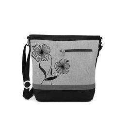 Jak's Petit sac Fleuri (Gingembre) - Noir