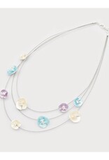 Caracol Collier 3 rang Pavots - Multi