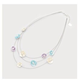 Caracol Collier 3 rang Pavots - Multi