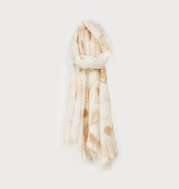 Foulard - Coeurs beige