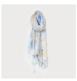 Caracol Foulard Fleuri Bleu & beige