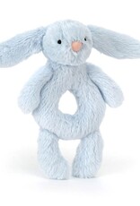 Jellycat Hochet anneau - Lapin Bleu