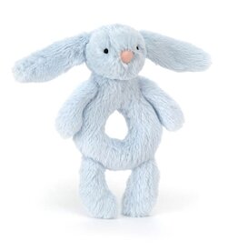 Jellycat Hochet anneau - Lapin Bleu