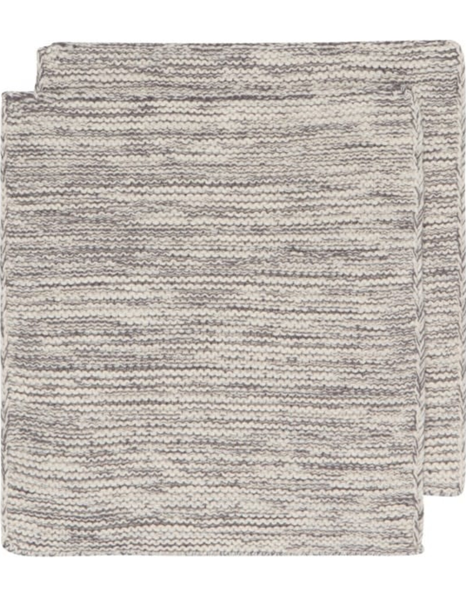 2 torchons en tricot - Charcoal