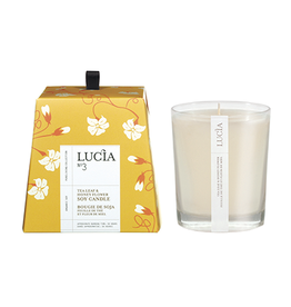 Lucia  par  Pure Living Bougie soja feuille de thé et miel sauvage 50 hr