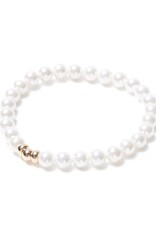 Beblue Bracelet be Classic perle blanche - Or