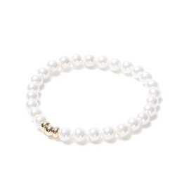 Beblue Bracelet be Classic perle blanche - Or