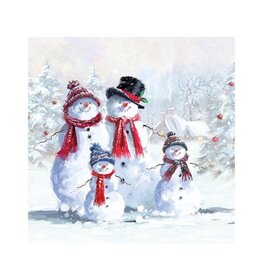 Serv. Table - Famille Bonhomme neige