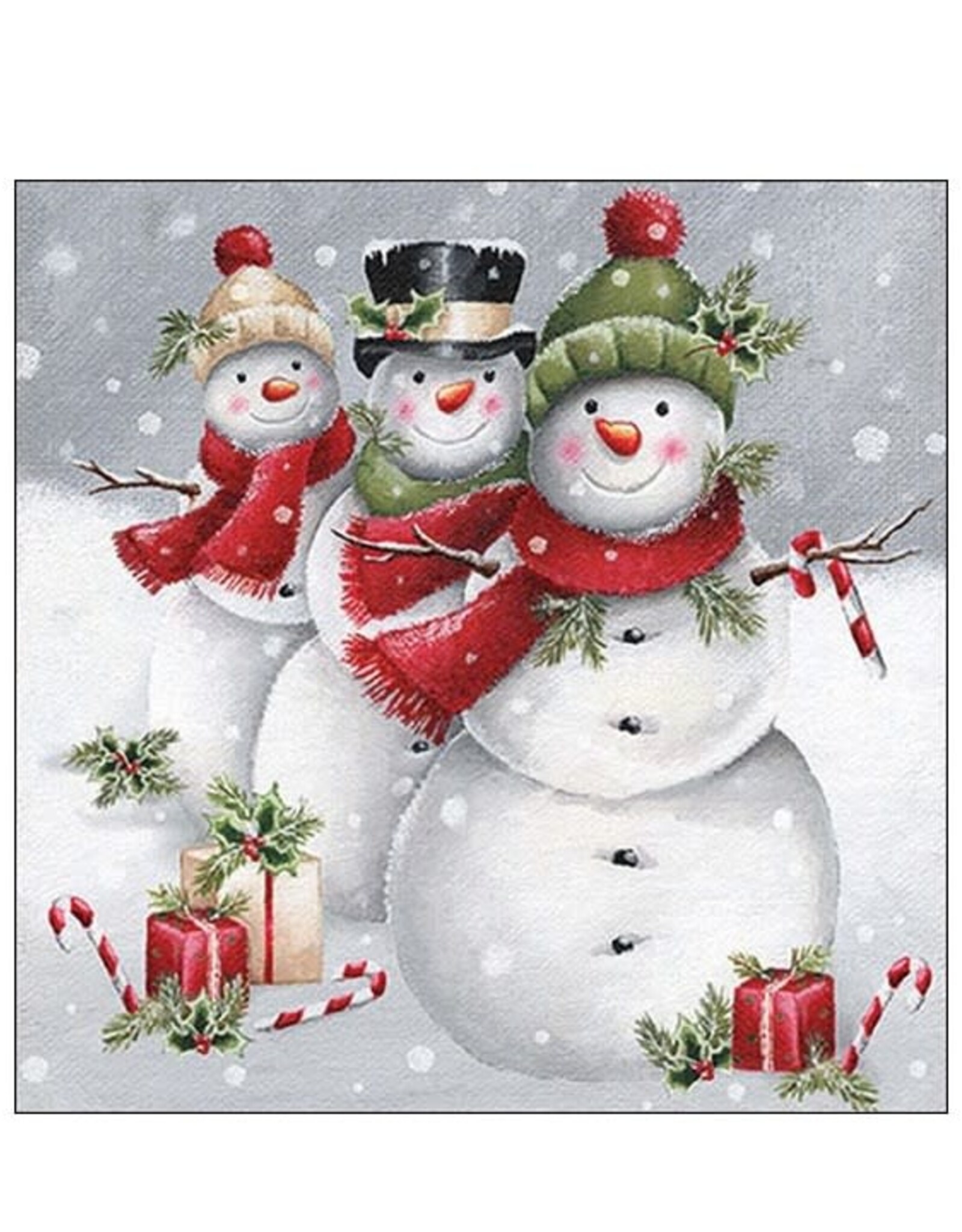 Serv. Table - Bonhomme de neige Smiling